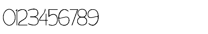 Gatega Thin Font OTHER CHARS