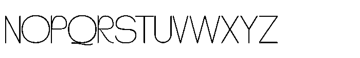 Gatega Thin Font UPPERCASE