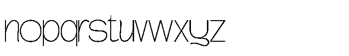 Gatega Thin Font LOWERCASE