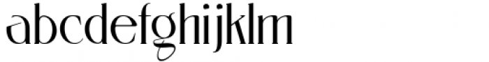 Gathell Thin Font LOWERCASE