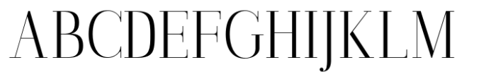 Gathena Serif Extra Light Font UPPERCASE