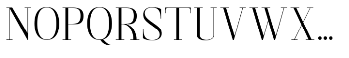 Gathena Serif Extra Light Font UPPERCASE