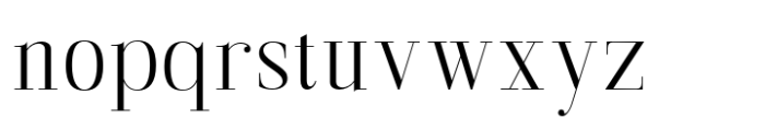 Gathena Serif Extra Light Font LOWERCASE