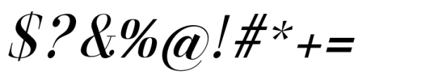 Gathena Serif Italic Bold Font OTHER CHARS