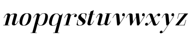 Gathena Serif Italic Bold Font LOWERCASE