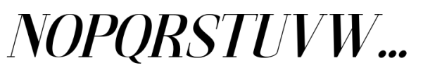 Gathena Serif Italic Extra Bold Font UPPERCASE