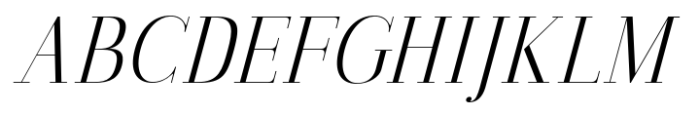 Gathena Serif Italic Extra Light Font