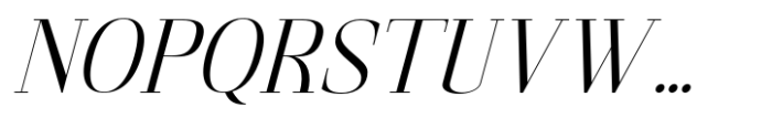 Gathena Serif Italic Light Font UPPERCASE