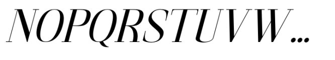 Gathena Serif Italic Medium Font UPPERCASE
