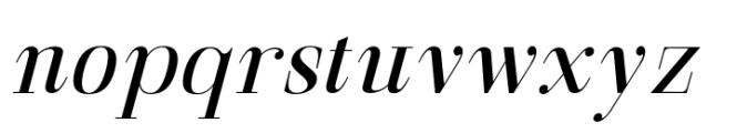 Gathena Serif Italic Medium Font LOWERCASE