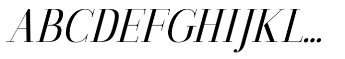 Gathena Serif Italic Regular Font UPPERCASE
