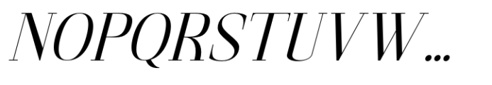 Gathena Serif Italic Regular Font UPPERCASE