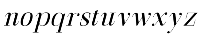 Gathena Serif Italic Regular Font LOWERCASE