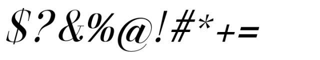 Gathena Serif Italic Semi Bold Font OTHER CHARS