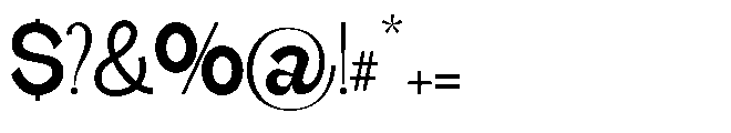 Gathia Sans  Bold Font OTHER CHARS
