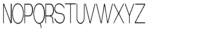 Gathia Sans  Condensed Extra Light Font UPPERCASE