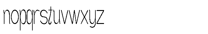 Gathia Sans  Condensed Extra Light Font LOWERCASE