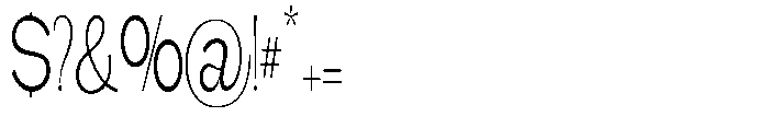 Gathia Sans  Condensed Light Font OTHER CHARS