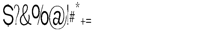 Gathia Sans  Condensed Regular Font OTHER CHARS