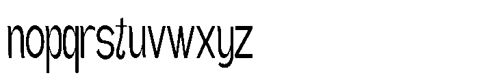 Gathia Sans  Condensed Regular Font LOWERCASE
