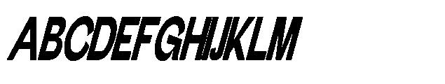 Gathia Sans  Condensed Slant Black Font UPPERCASE