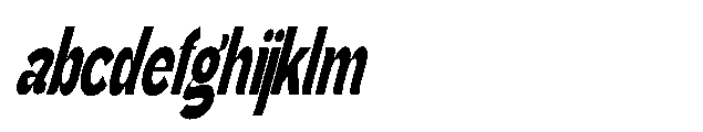 Gathia Sans  Condensed Slant Black FONT