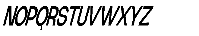 Gathia Sans  Condensed Slant Bold Font UPPERCASE