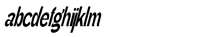 Gathia Sans  Condensed Slant Bold FONT