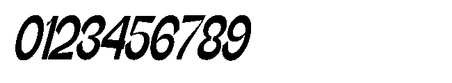 Gathia Sans  Condensed Slant Extra Bold Font OTHER CHARS