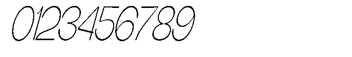 Gathia Sans  Condensed Slant Extra Light Font OTHER CHARS