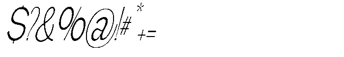 Gathia Sans  Condensed Slant Light Font OTHER CHARS