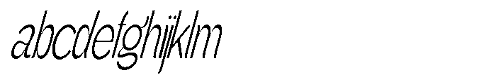 Gathia Sans  Condensed Slant Light FONT