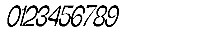 Gathia Sans  Condensed Slant Medium Font OTHER CHARS