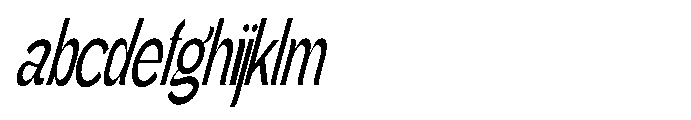 Gathia Sans  Condensed Slant Medium FONT