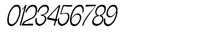 Gathia Sans  Condensed Slant Regular Font OTHER CHARS