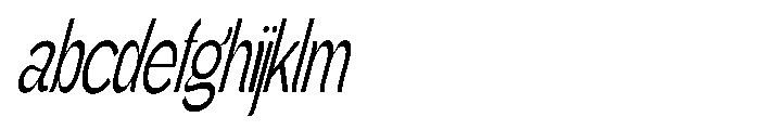 Gathia Sans  Condensed Slant Regular FONT