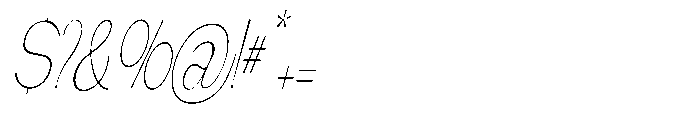Gathia Sans  Condensed Slant Thin Font OTHER CHARS