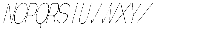 Gathia Sans  Condensed Slant Thin Font UPPERCASE