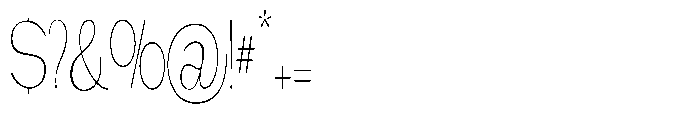 Gathia Sans  Condensed Thin Font OTHER CHARS