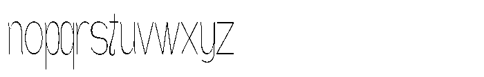 Gathia Sans  Condensed Thin Font LOWERCASE