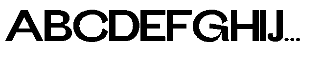 Gathia Sans  Expanded Bold Font UPPERCASE