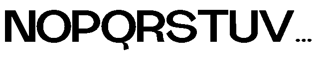 Gathia Sans  Expanded Bold Font UPPERCASE