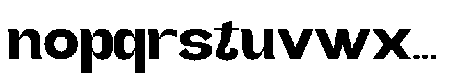 Gathia Sans  Expanded Extra Bold Font LOWERCASE