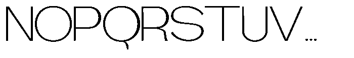 Gathia Sans  Expanded Extra Light Font UPPERCASE