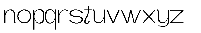 Gathia Sans  Expanded Extra Light Font LOWERCASE
