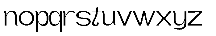Gathia Sans  Expanded Light Font LOWERCASE