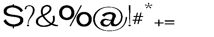 Gathia Sans  Expanded Medium Font OTHER CHARS