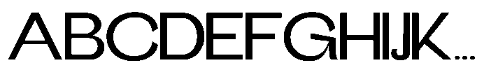 Gathia Sans  Expanded Medium Font UPPERCASE