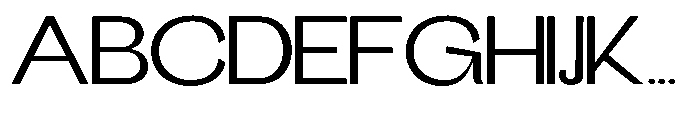 Gathia Sans  Expanded Regular Font UPPERCASE