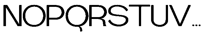 Gathia Sans  Expanded Regular Font UPPERCASE
